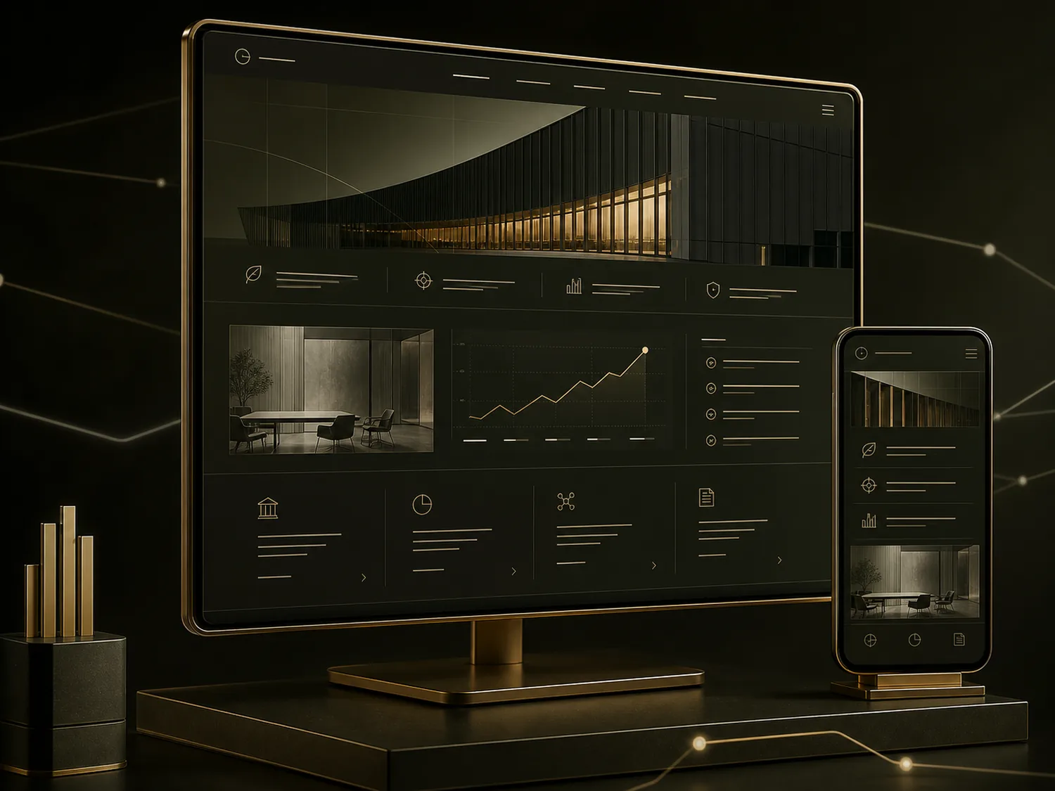 Business website design example